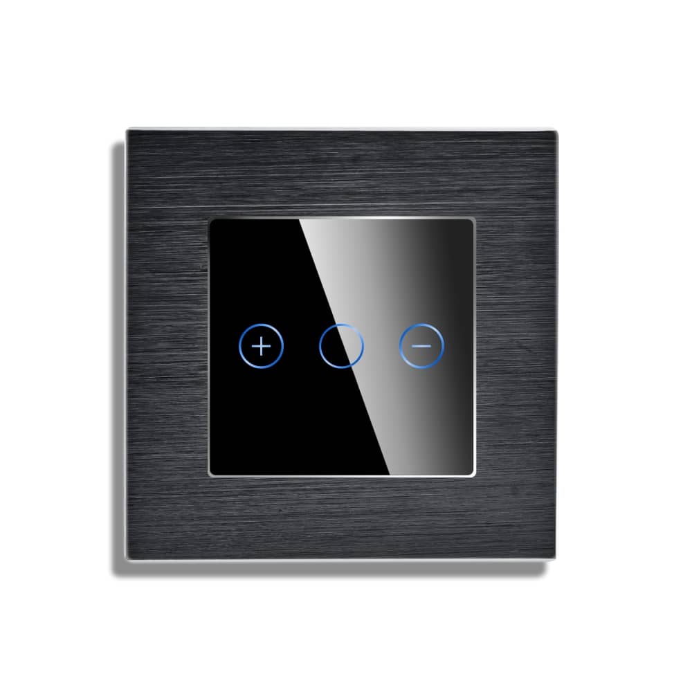 Intrerupator Simplu cu Variator cu Touch din Sticla si Rama de Aluminiu LUXION — imaginea 2