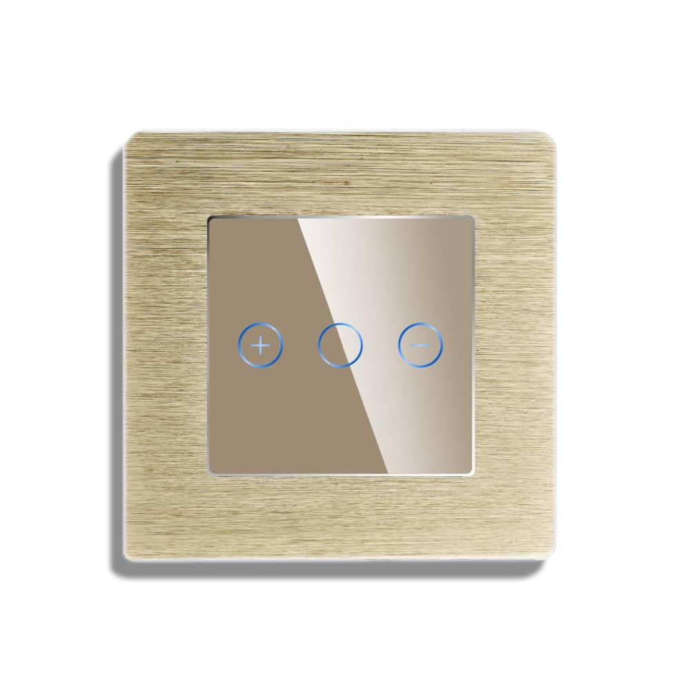 Intrerupator Simplu cu Variator cu Touch din Sticla si Rama de Aluminiu LUXION — imaginea 2