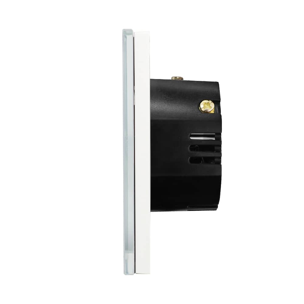 Intrerupator Simplu Cap Scara / Cruce RF433 cu Touch din Sticla LUXION — imaginea 3