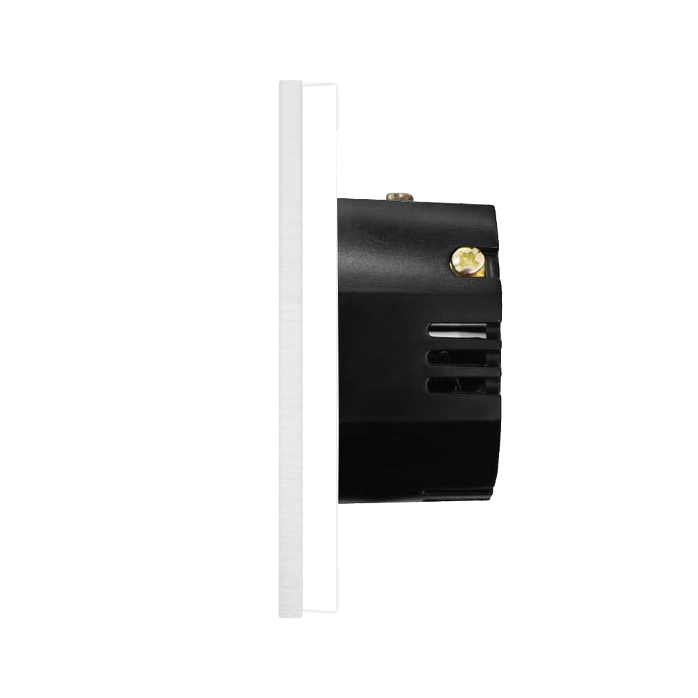 Intrerupator Simplu Cap Scara / Cruce cu Touch din Sticla si Rama de Aluminiu LUXION, RF433 — imaginea 3