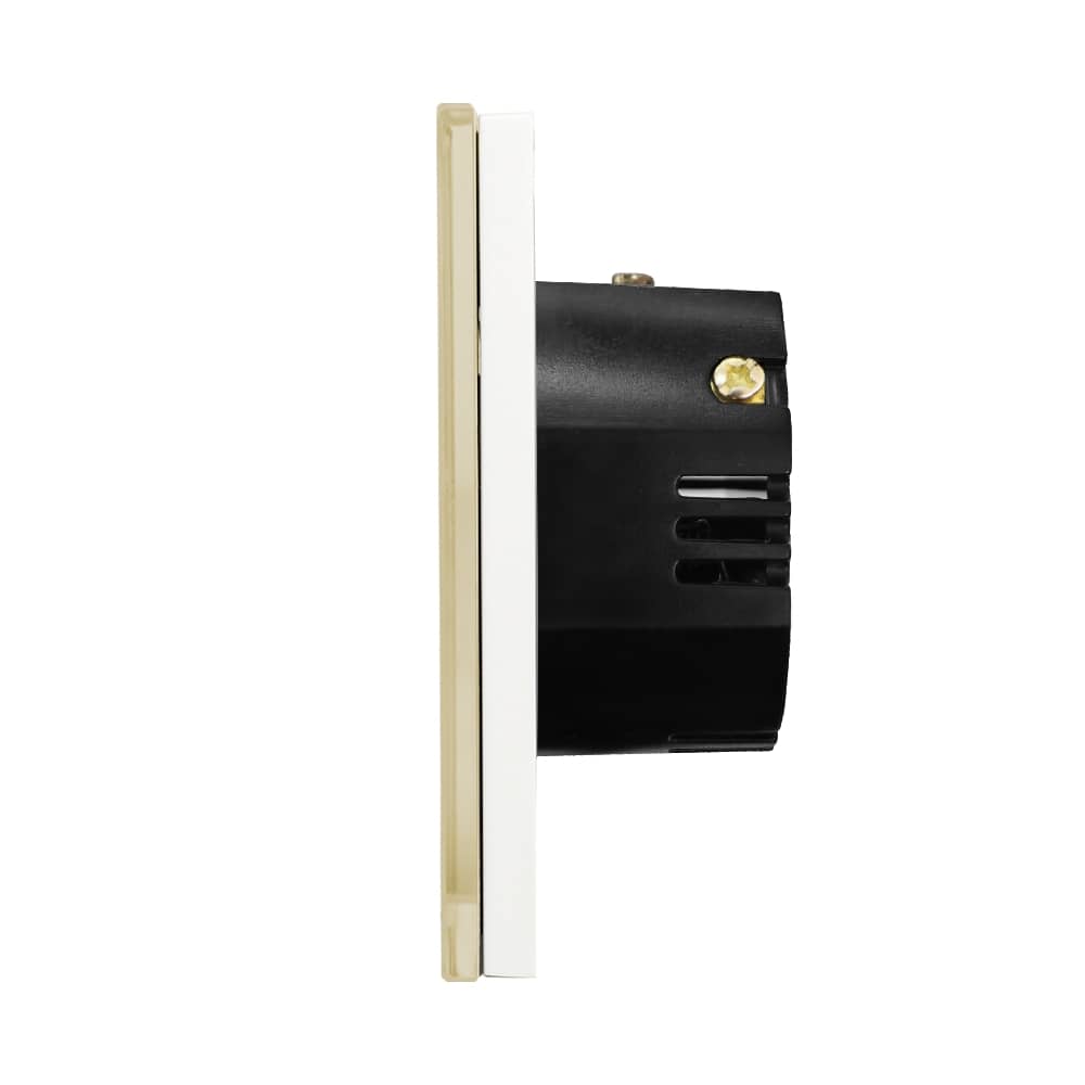 Intrerupator Simplu Cap Scara / Cruce RF433 cu Touch din Sticla LUXION — imaginea 3
