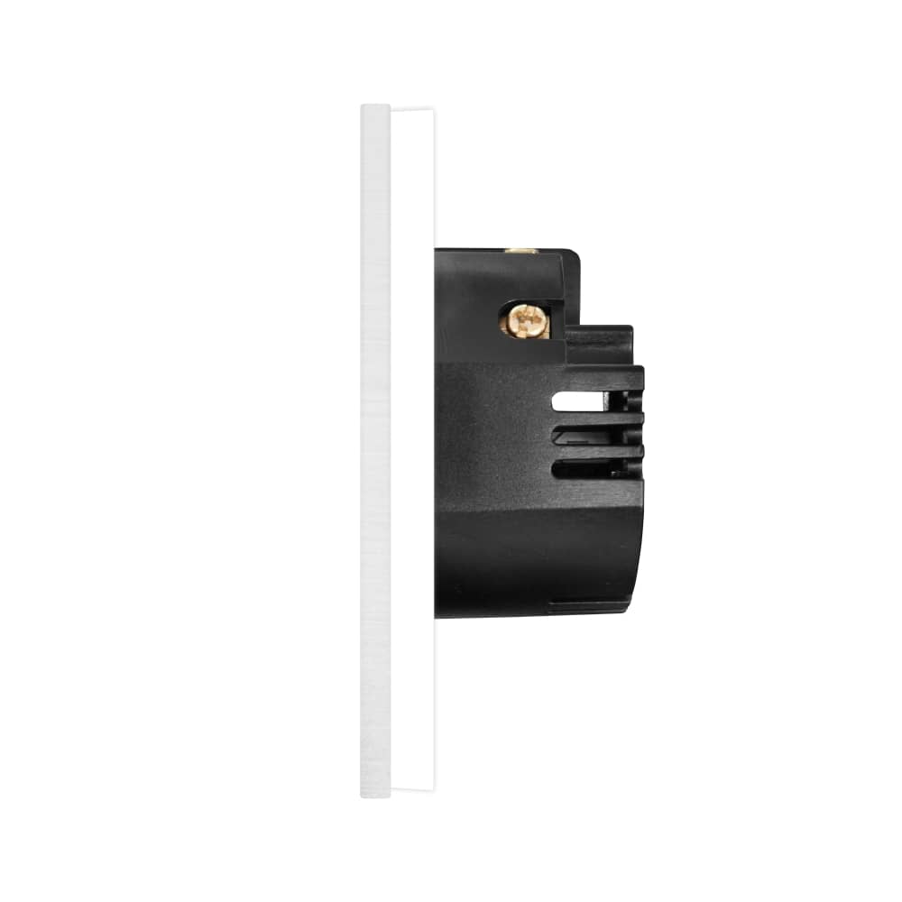 Intrerupator Simplu cu Variator cu Touch din Sticla si Rama de Aluminiu LUXION, protocol Zigbee — imaginea 3