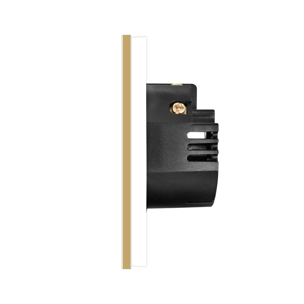 Intrerupator Simplu cu Variator cu Touch din Sticla si Rama de Aluminiu LUXION, protocol Zigbee — imaginea 3