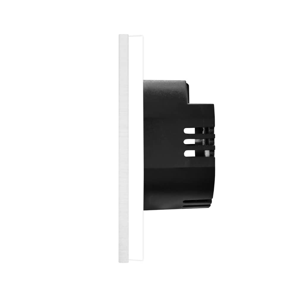 Intrerupator Simplu cu Variator cu Touch din Sticla si Rama de Aluminiu LUXION — imaginea 3