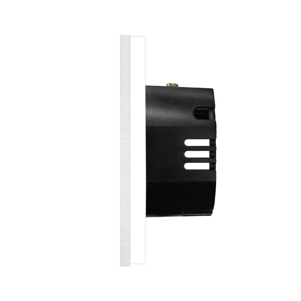 Intrerupator Simplu cu Touch din Sticla si Rama de Aluminiu LUXION, RF433 — imaginea 3