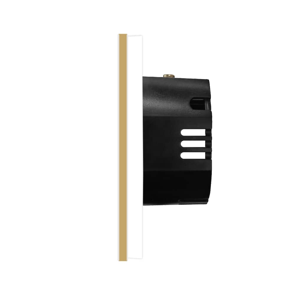 Intrerupator Simplu cu Touch din Sticla si Rama de Aluminiu LUXION, RF433 — imaginea 3