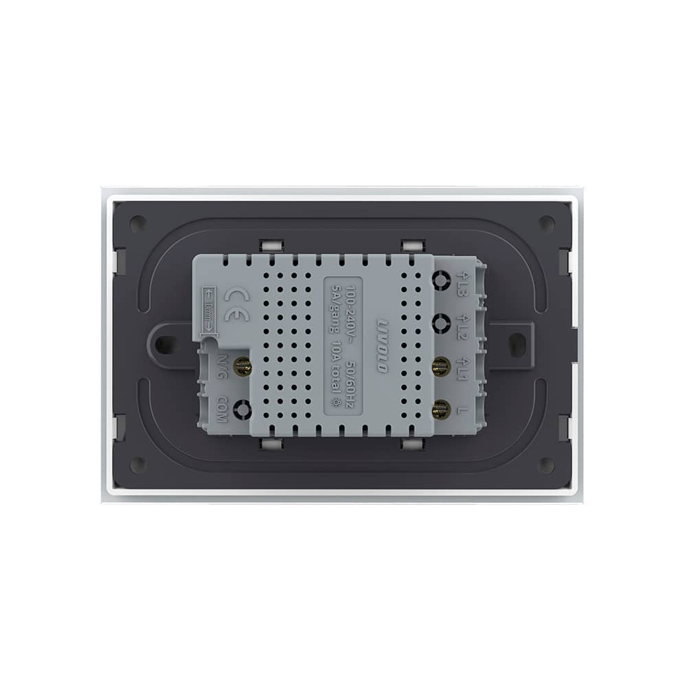 Intrerupator Simplu WIFI cu Touch LIVOLO, standard italian – Serie Noua, Alb — imaginea 4