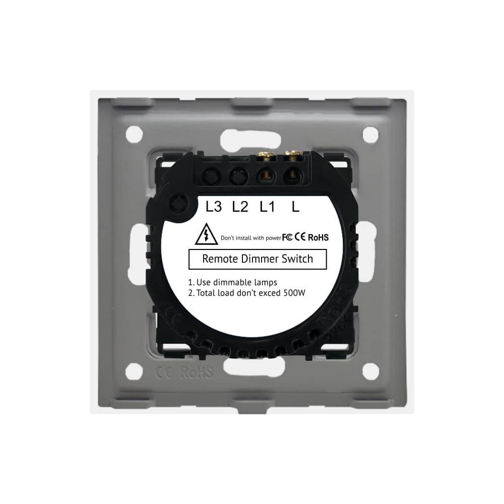 Intrerupator Simplu cu Variator cu Touch din Sticla LUXION, RF433 — imaginea 4