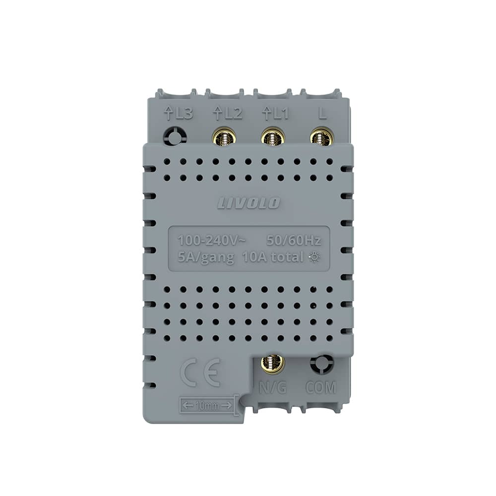Modul Intrerupator Dublu WIFI cu Touch LIVOLO, standard italian – Serie Noua, Alb — imaginea 4
