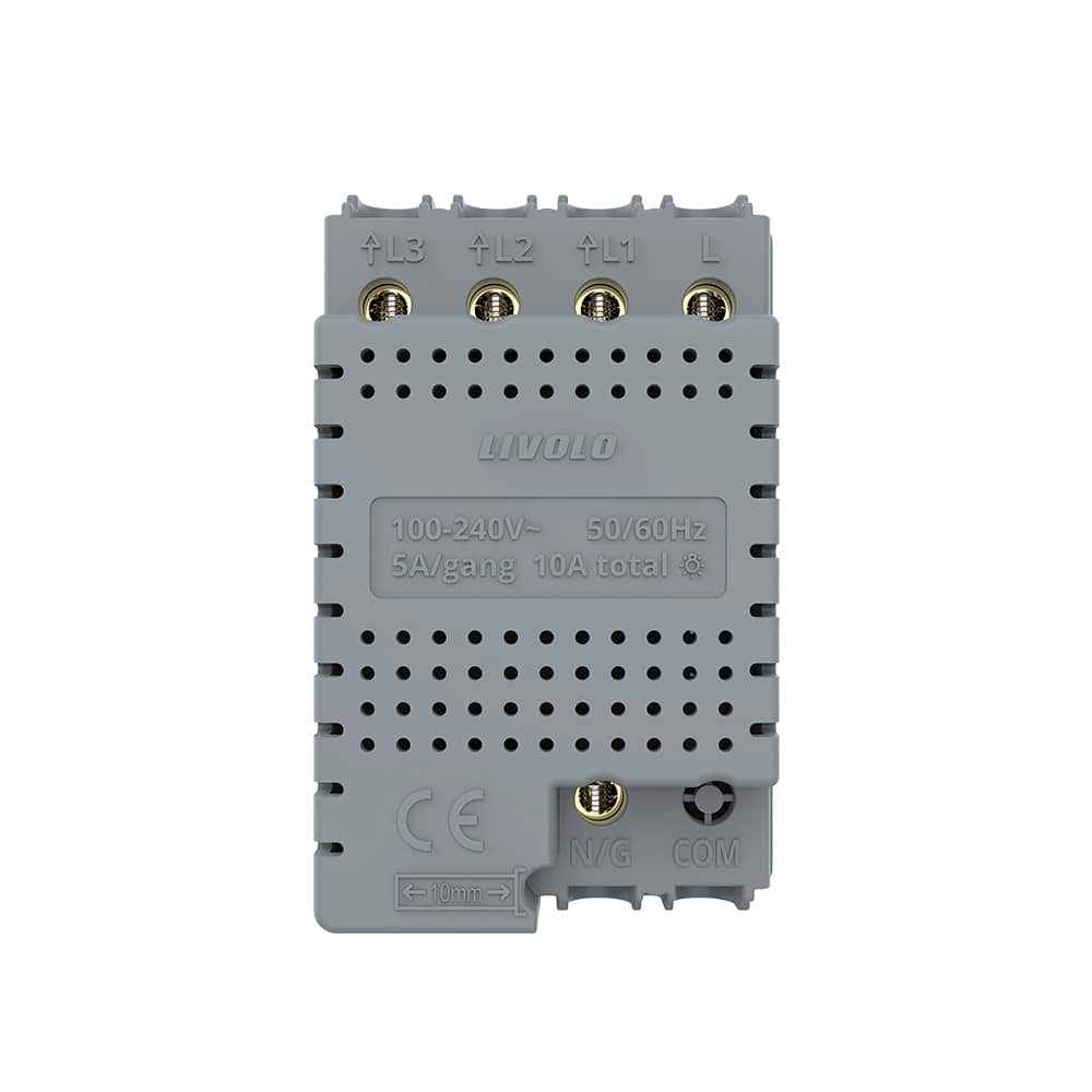 Modul Intrerupator Triplu WIFI cu Touch LIVOLO, standard italian – Serie Noua, Alb — imaginea 4