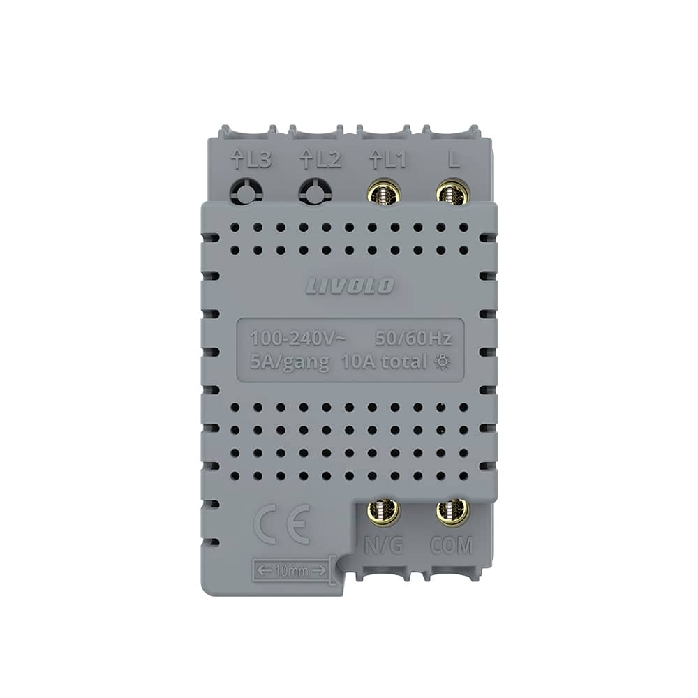 Modul Intrerupator Simplu Cap Scara / Cruce Wi-Fi cu Touch LIVOLO, standard italian – Serie Noua, Alb — imaginea 4