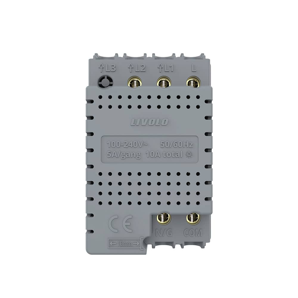 Modul Intrerupator Dublu Cap Scara / Cruce Wi-Fi cu Touch LIVOLO, standard italian – Serie Noua — imaginea 4