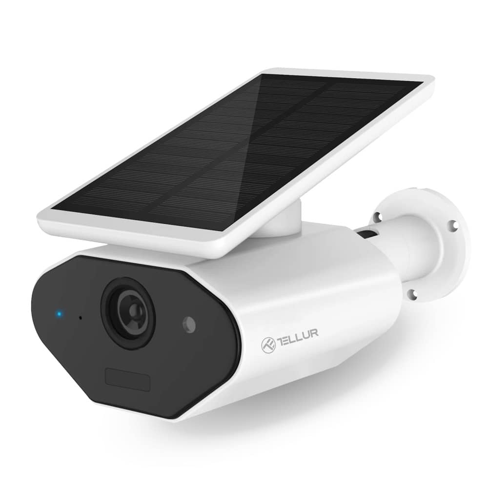 Camera smart cu reincarcare solara Tellur, Wi-Fi 2.4 GHz, IR, Senzor miscare — imaginea 1