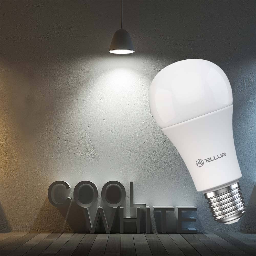Bec LED inteligent Tellur , Wi-Fi, Dimabil, E27, 9W, 820 lm — imaginea 3