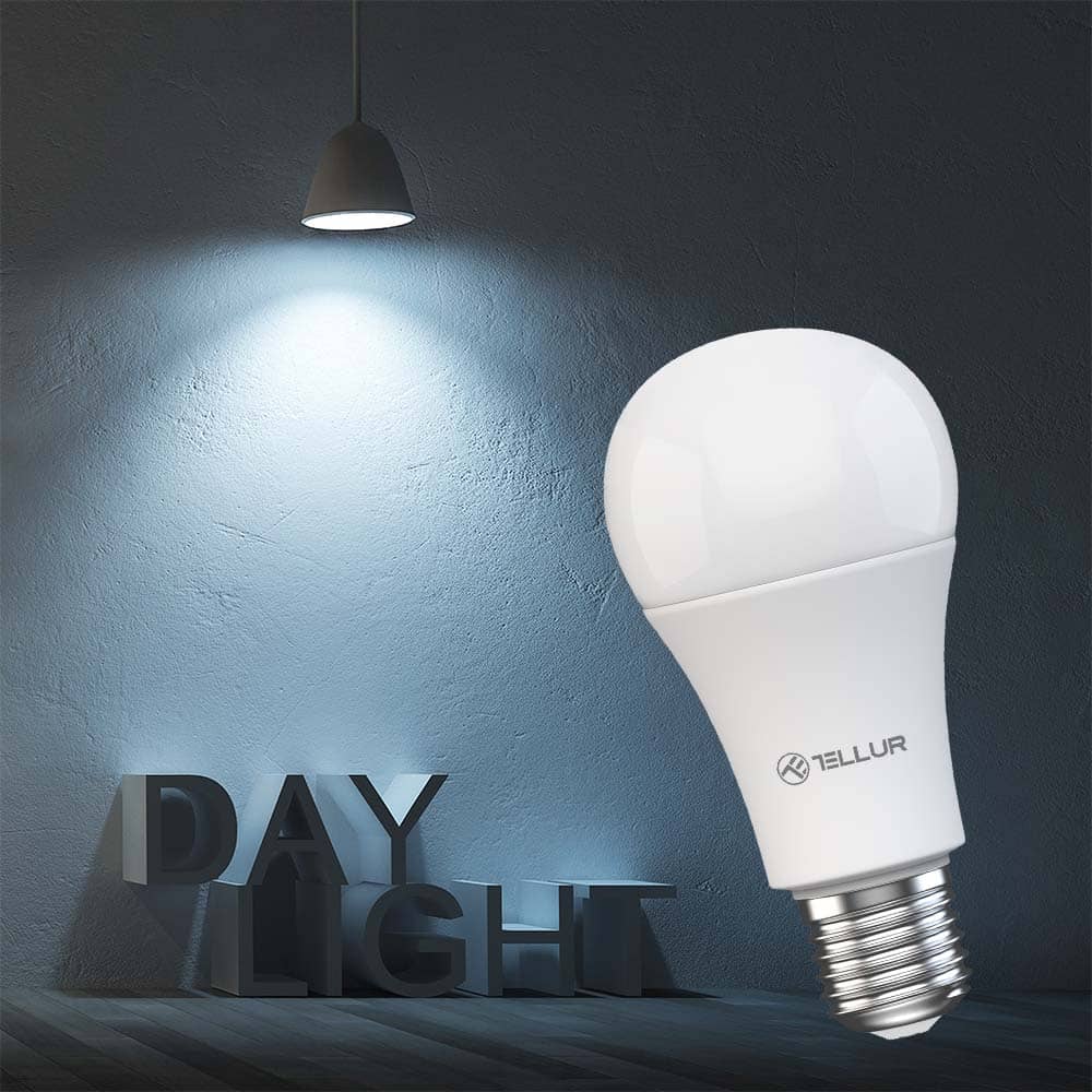 Bec LED inteligent Tellur , Wi-Fi, Dimabil, E27, 9W, 820 lm — imaginea 4