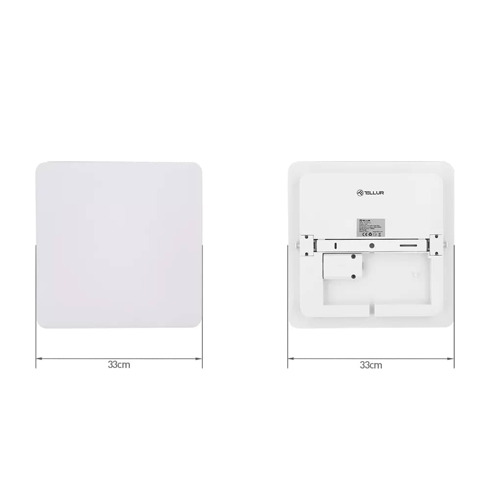 Plafoniera inteligenta LED Tellur, Wi-Fi, 24 W, Patrata, Lumina ajustabila — imaginea 7