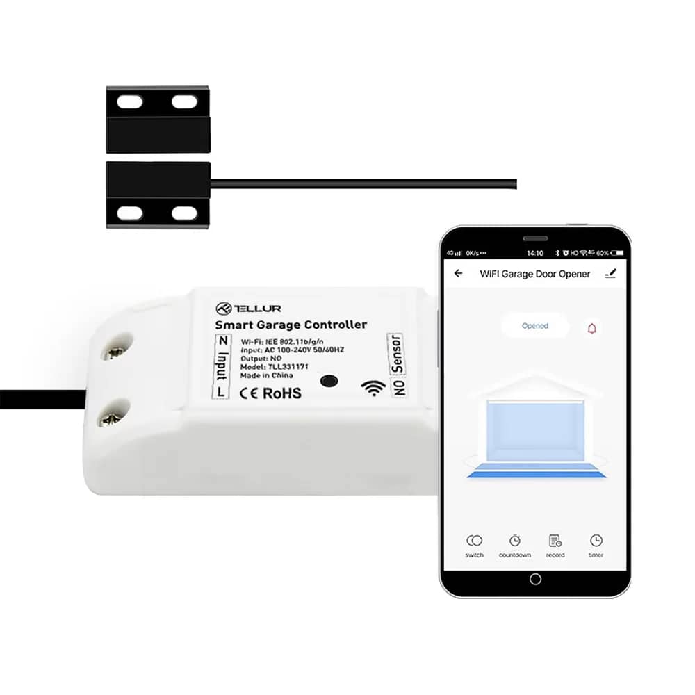 Kit automatizare si control usa garaj Tellur, Wi-Fi, Programe, Control aplicatie — imaginea 3