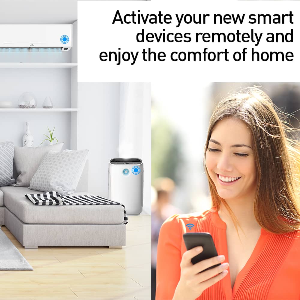Telecomanda IR Tellur, Wi-Fi, Senzor temperatura & umiditate, Control aplicatie — imaginea 5