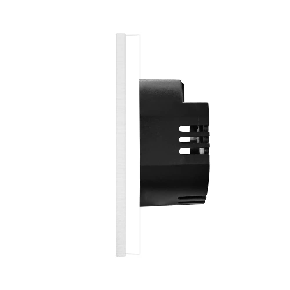 Intrerupator Dublu cu Variator si Touch din Sticla si Rama de Aluminiu LUXION — imaginea 3