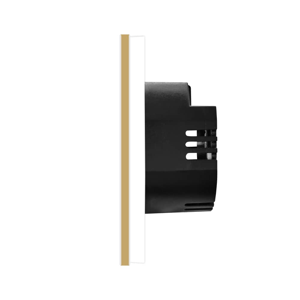 Intrerupator Dublu cu Variator si Touch din Sticla si Rama de Aluminiu LUXION — imaginea 3