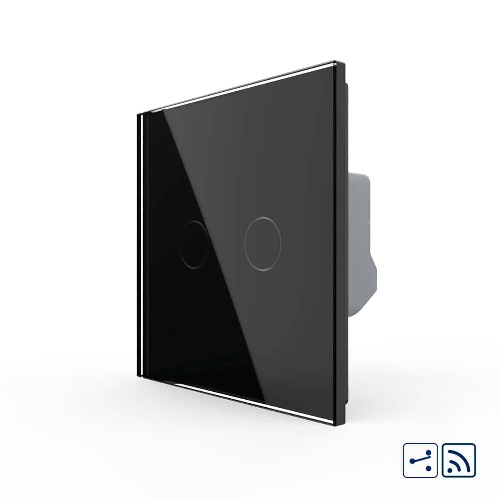 Intrerupator Dublu Cap Scara / Cruce Wireless cu Touch LIVOLO - Serie Noua