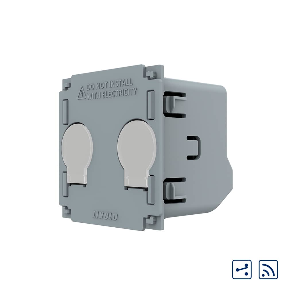 Modul Intrerupator Dublu Cap Scara / Cruce Wireless cu Touch LIVOLO - Serie Noua