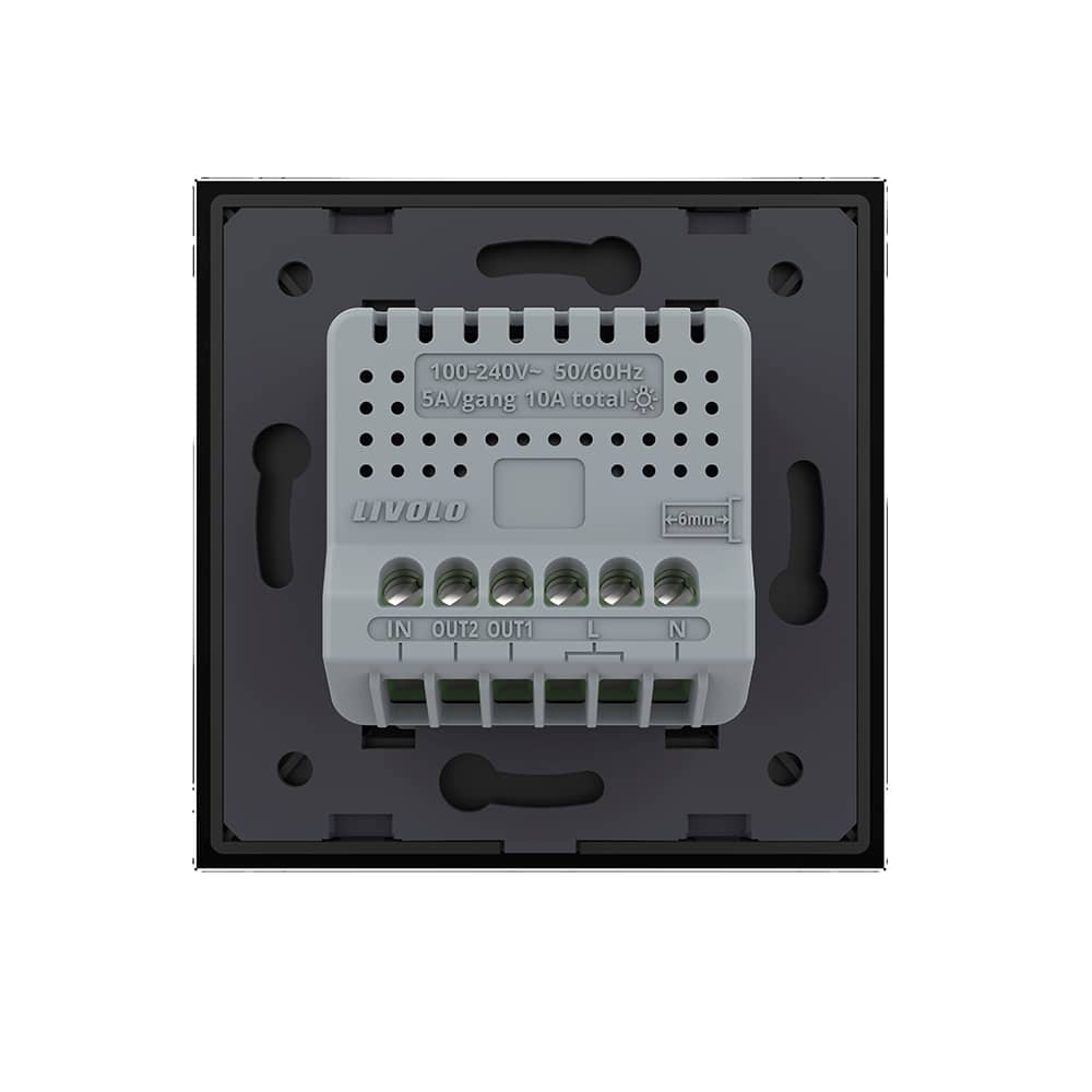 Intrerupator Dublu cu Reset si Contact Uscat LIVOLO - Serie Noua — imaginea 4
