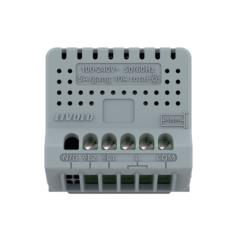 Modul Intrerupator Dublu Cap Scara / Cruce Wireless cu Touch LIVOLO - Serie Noua — imaginea 4