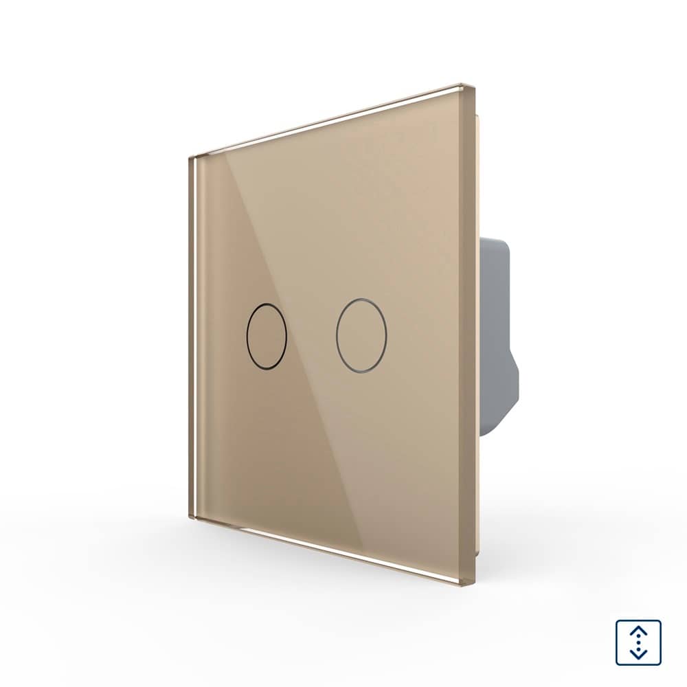 Intrerupator Draperie cu Touch LIVOLO din Sticla - Serie Noua