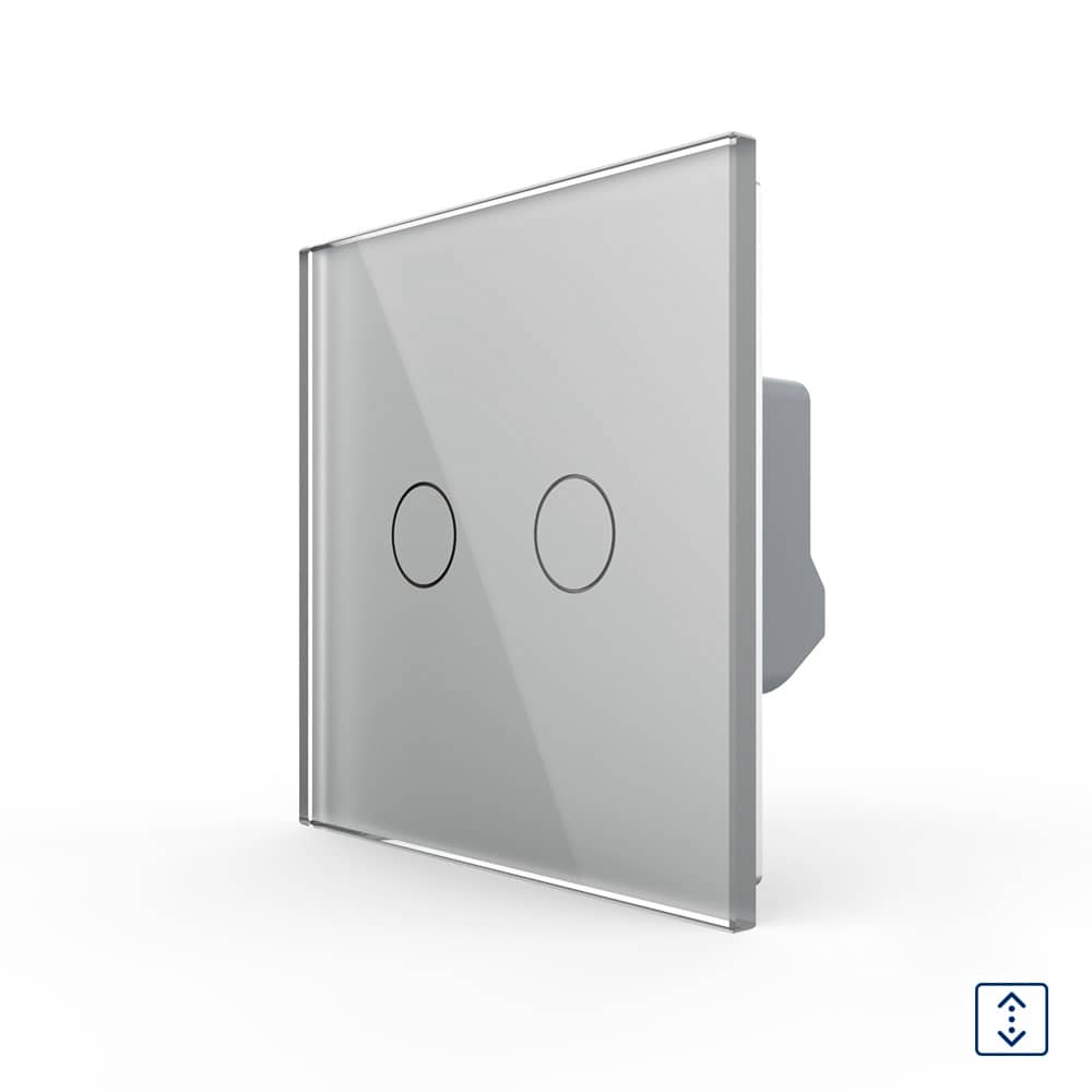 Intrerupator Draperie cu Touch LIVOLO din Sticla - Serie Noua