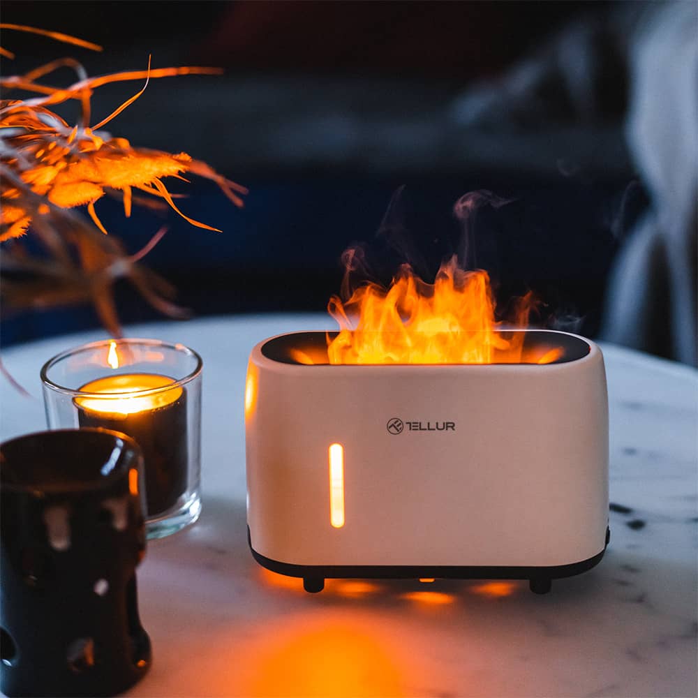 Difuzor aromaterapie cu flacara Tellur, Autonomie 15 ore, Capacitate 240 mL — imaginea 4