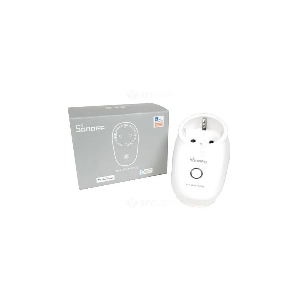 Priza inteligenta Sonoff S26R2TPF, Wi-Fi, 16A, Control aplicatie & vocal — imaginea 4