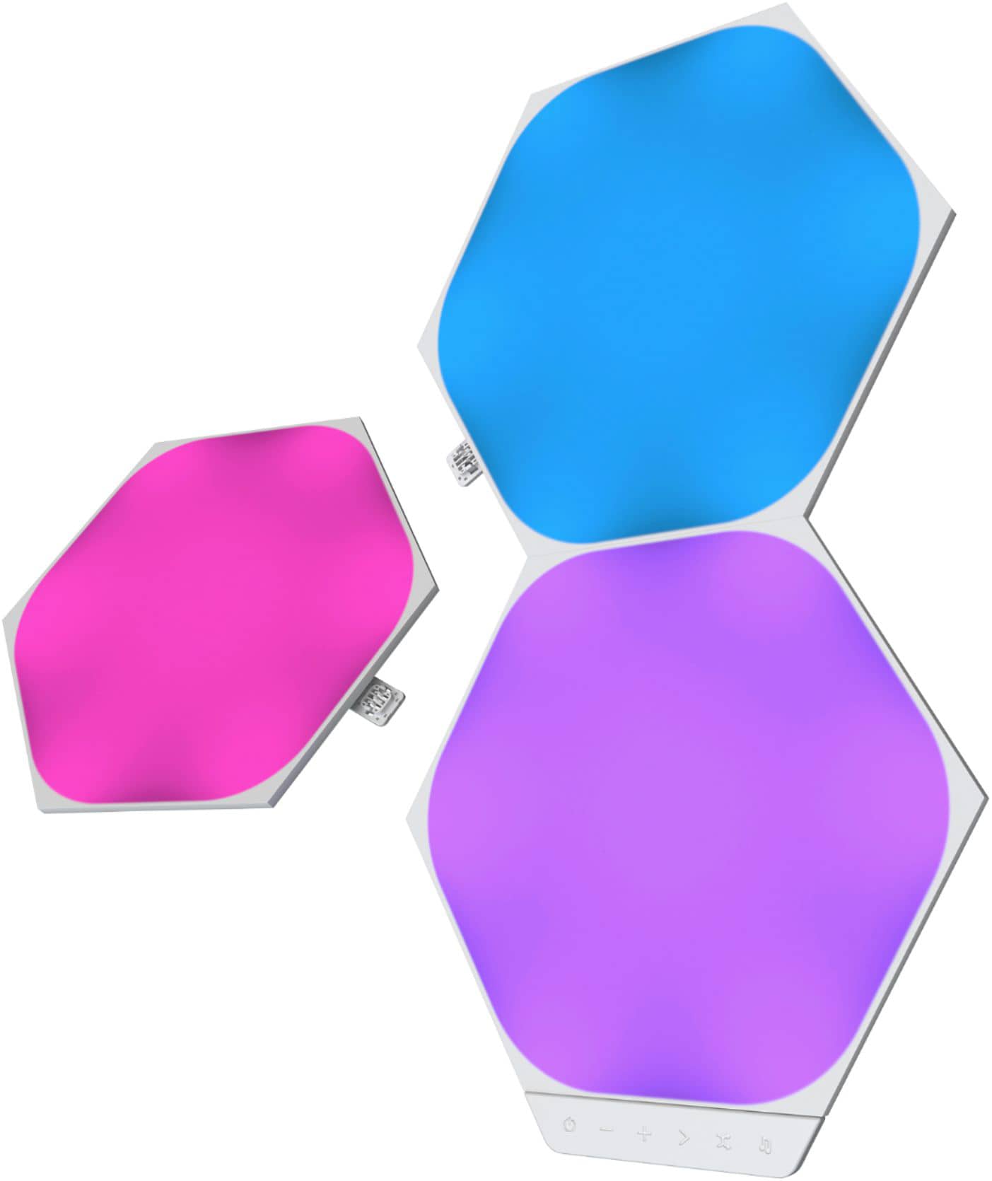Kit extensie 3 panouri pentru Nanoleaf Shapes Hexagons, 300 Lumeni, LED, 230 V — imaginea 3