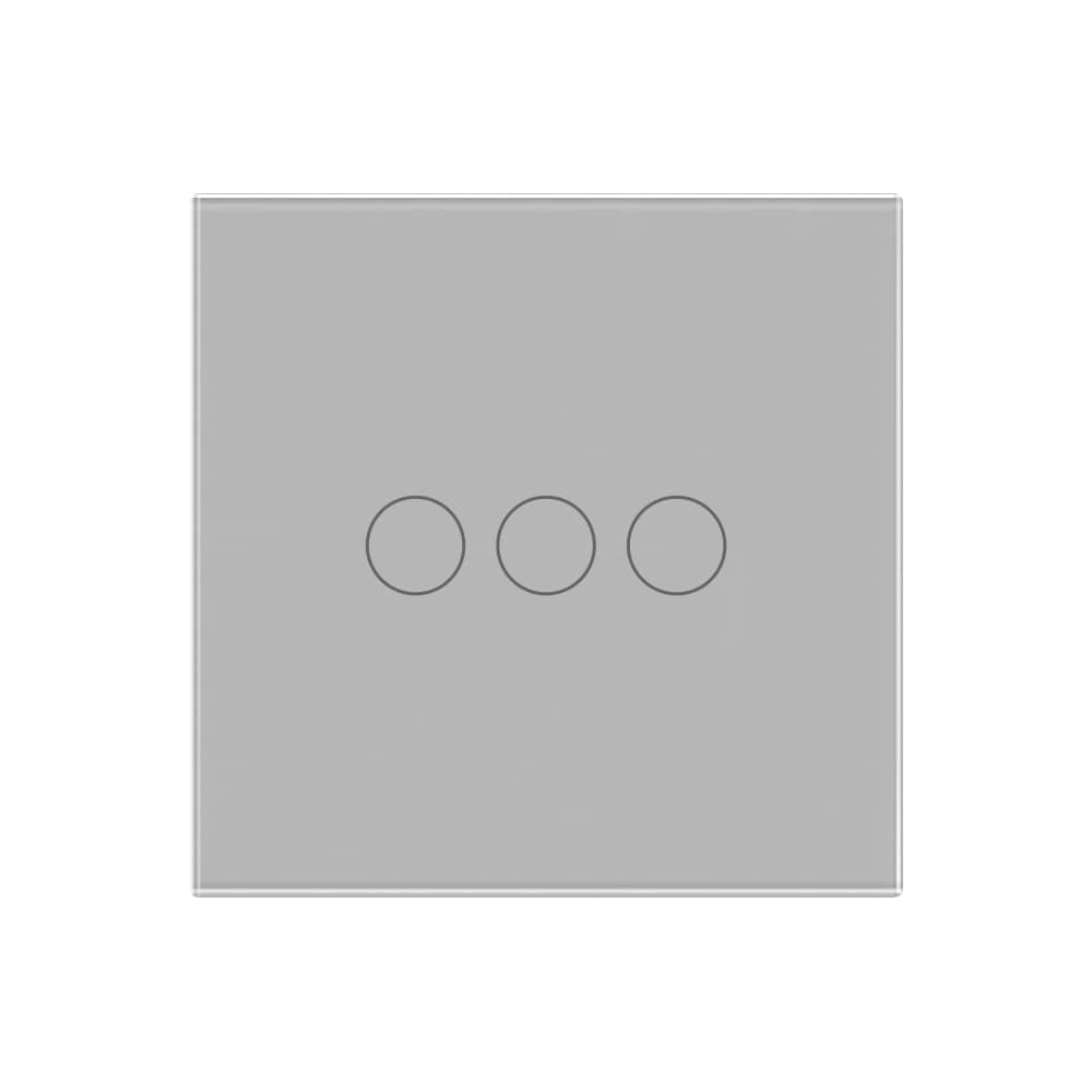 Intrerupator Triplu Wi-Fi + RF433 cu Touch din Sticla LUXION — imaginea 2