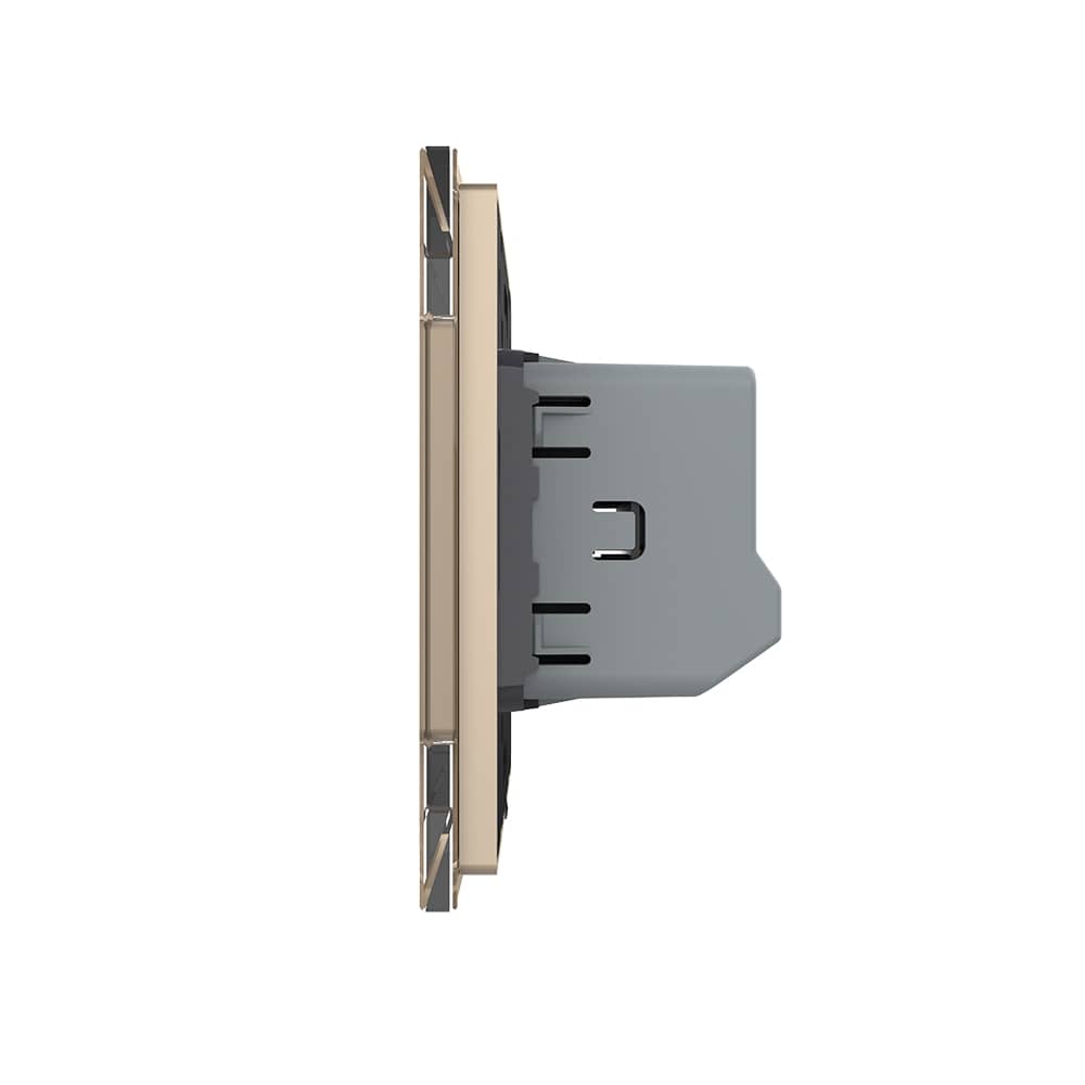 Intrerupator Draperie cu Touch LIVOLO cu Rama din Sticla, Protocol ZigBee — imaginea 3
