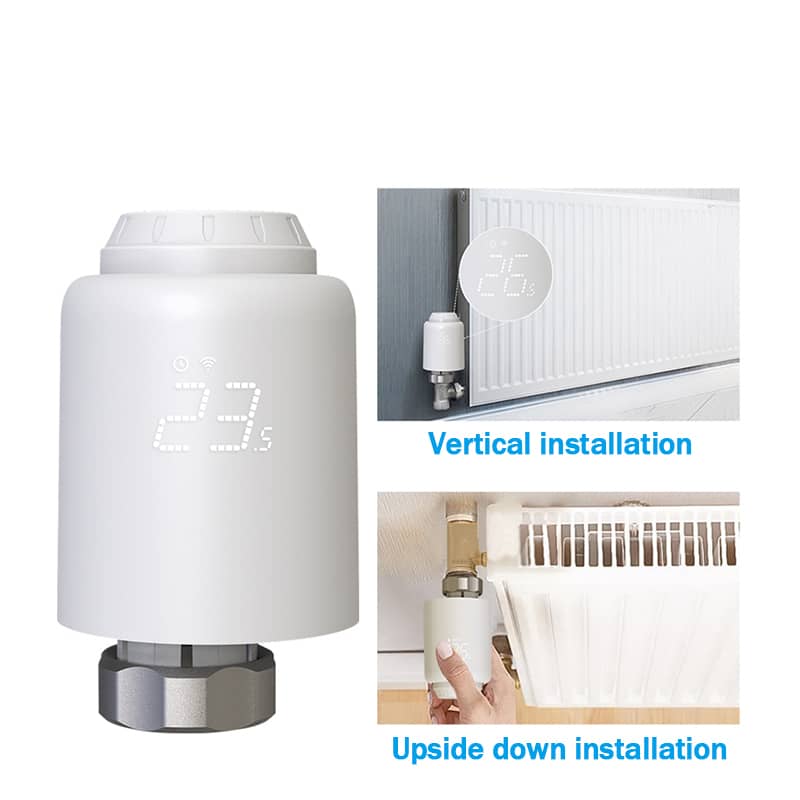 Cap termostatic pentru radiator Tellur, Wi-Fi, Universal, Afisaj LED, Control aplicatie — imaginea 2