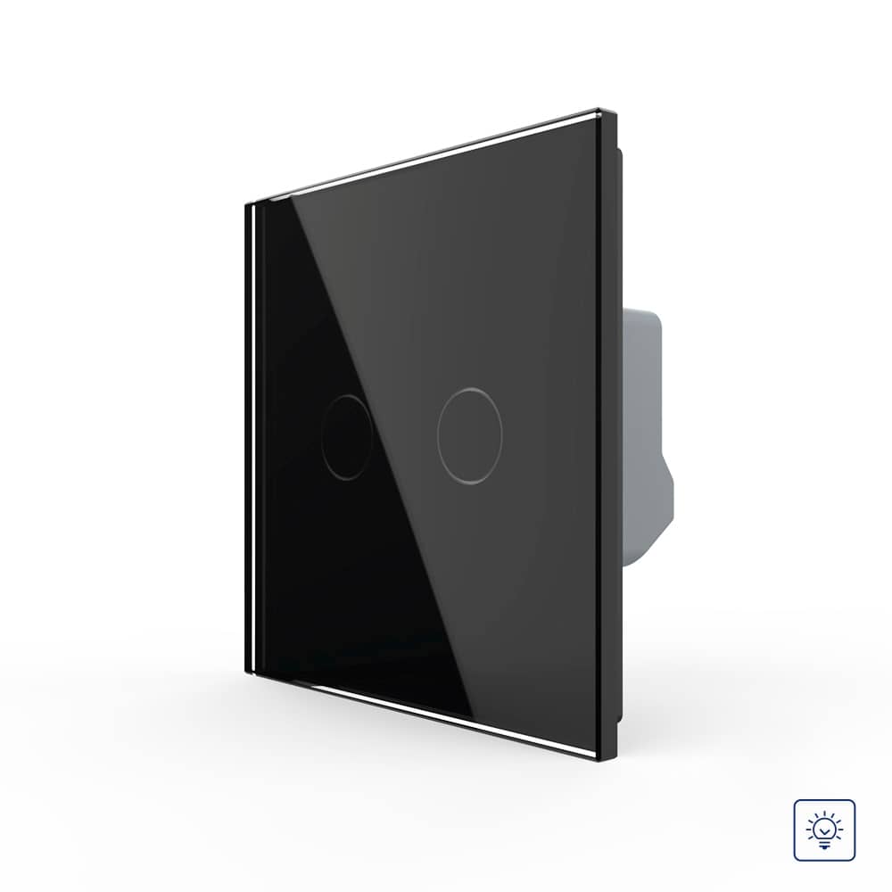 Intrerupator Dublu cu Variator LIVOLO cu Touch Din Sticla - Serie Noua
