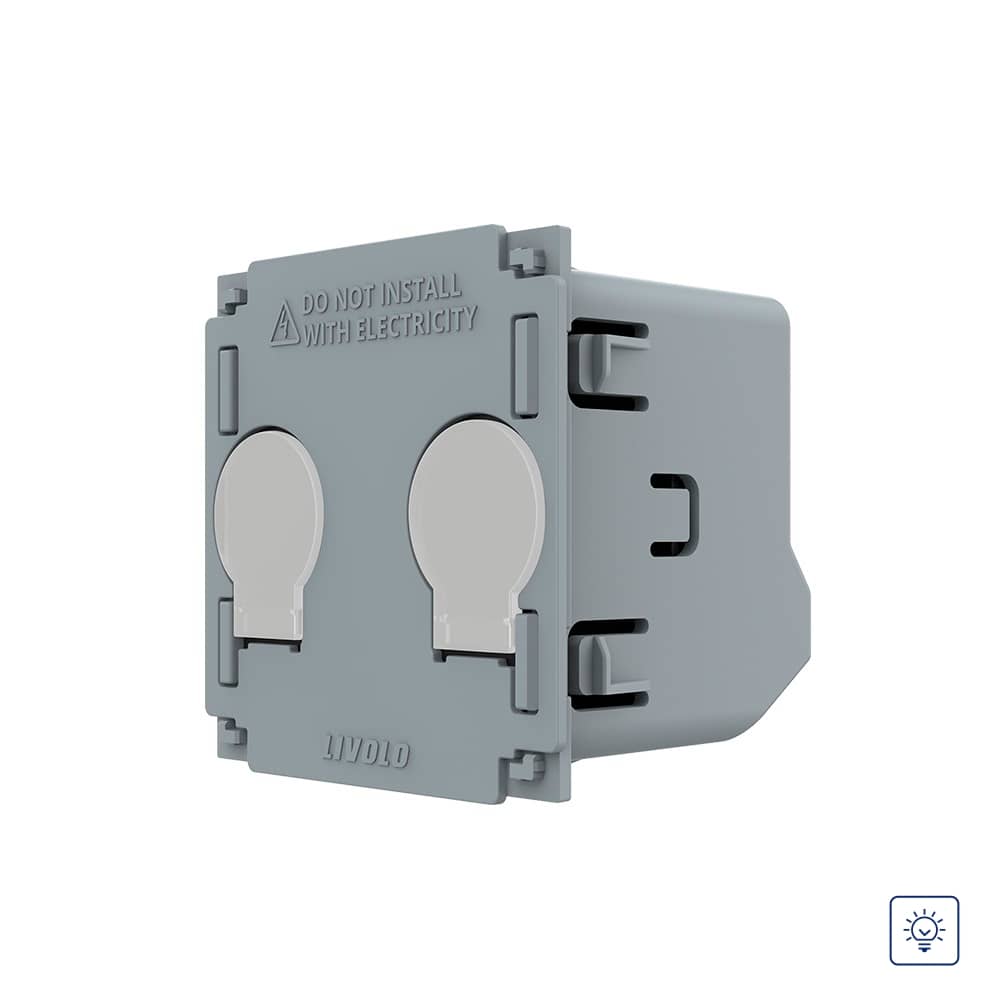 Modul Intrerupator Dublu cu Variator cu Touch LIVOLO - Serie Noua
