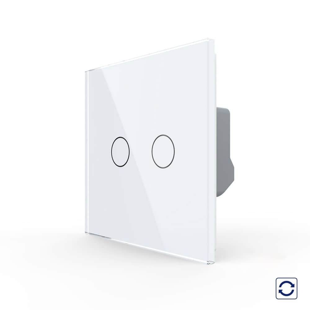 Intrerupator Dublu cu Revenire, Contact Uscat cu Touch LIVOLO - Serie Noua