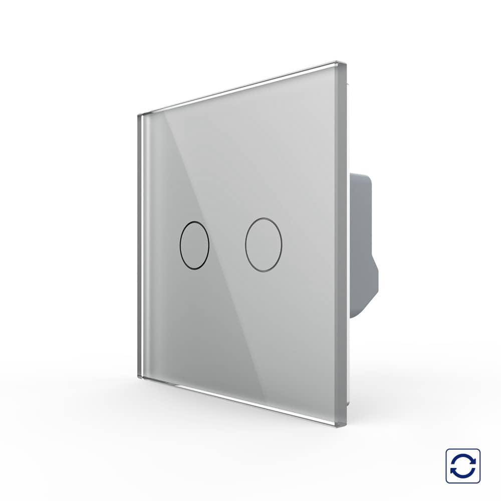 Intrerupator Dublu cu Revenire, Contact Uscat cu Touch LIVOLO - Serie Noua