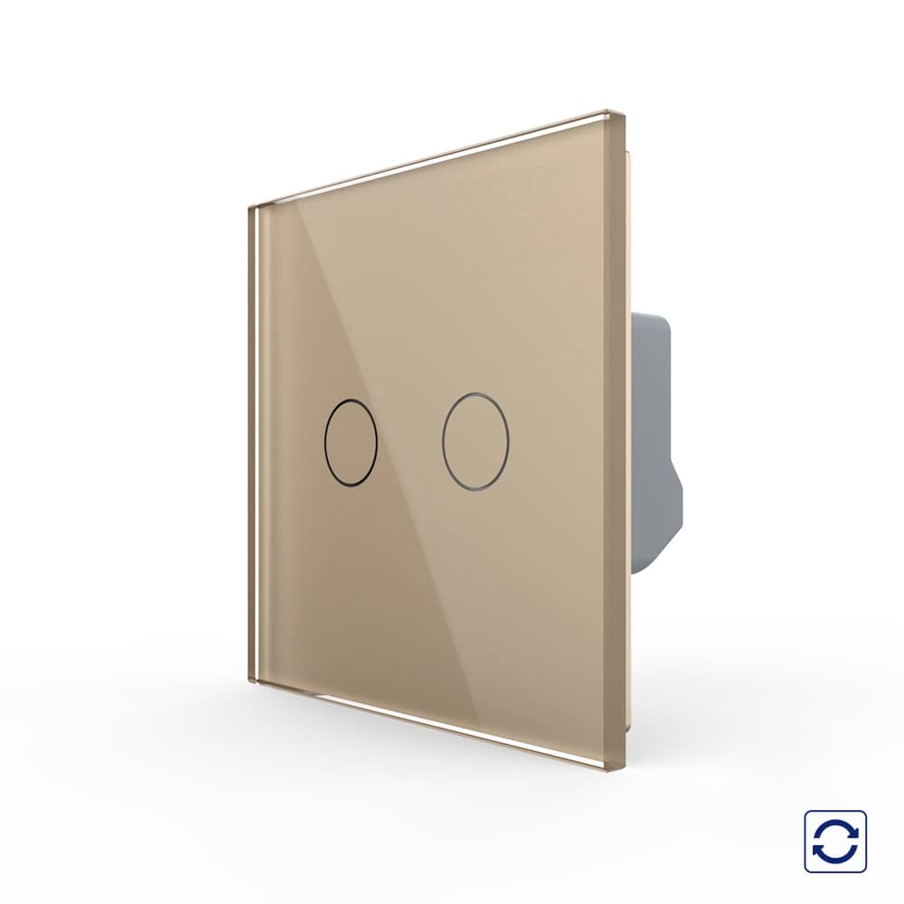 Intrerupator Dublu cu Revenire, Contact Uscat cu Touch LIVOLO - Serie Noua