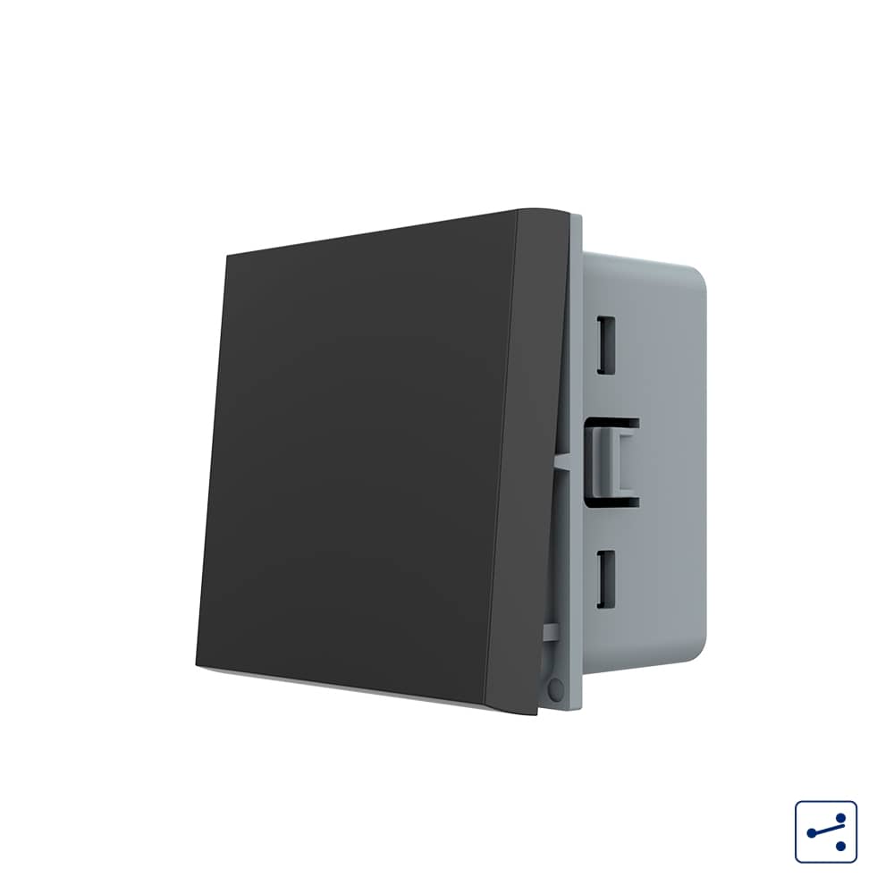 Modul Intrerupator Simplu Mecanic Cap Cruce, 2 Module - Serie Noua