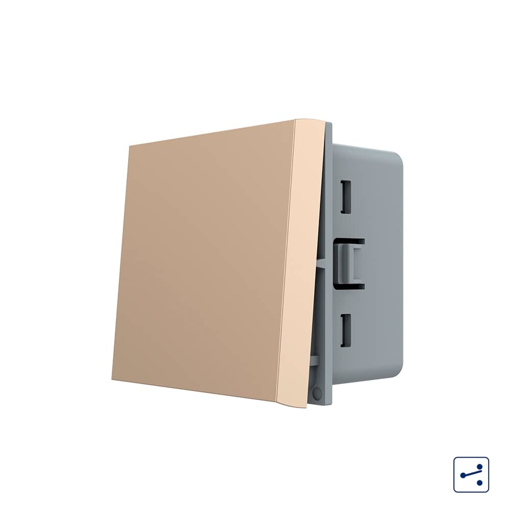 Modul Intrerupator Simplu Mecanic Cap Cruce, 2 Module - Serie Noua