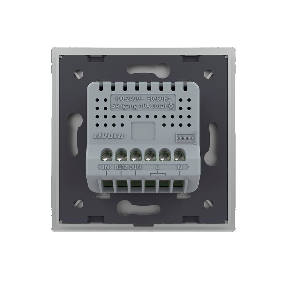 Intrerupator Dublu cu Revenire, Contact Uscat cu Touch LIVOLO - Serie Noua — imaginea 4