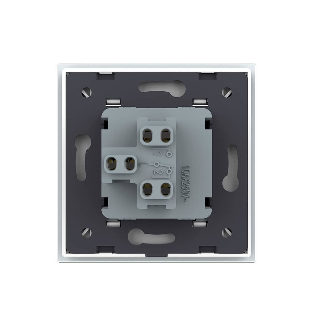 Intrerupator Simplu Mecanic si Cap Scara , 2 Module LIVOLO cu Rama din Sticla - Serie Noua — imaginea 4