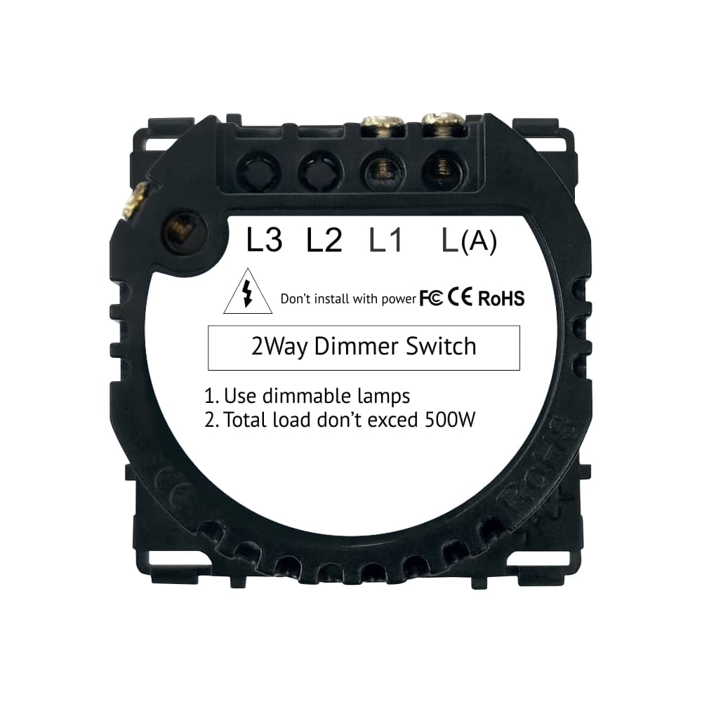 Modul Intrerupator Simplu cu Variator, Cap Scara/Cruce cu Touch LUXION — imaginea 4