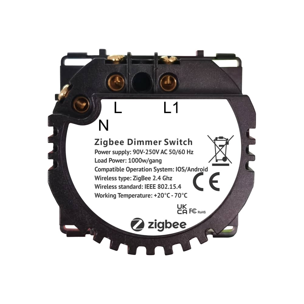 Modul Intrerupator Simplu cu Variator, Zigbee cu Touch LUXION — imaginea 4