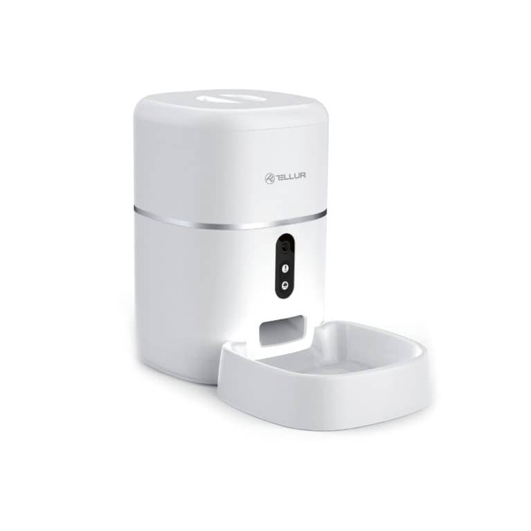 Dispenser inteligent pentru hrana animale Tellur TLL331461, Wi-Fi, Camera HD, Capacitate 4L — imaginea 1