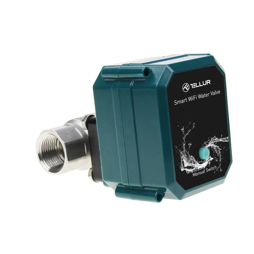Electrovalva inteligenta pentru apa cu sistem automatizare irigatii Tellur Water Valve — imaginea 1