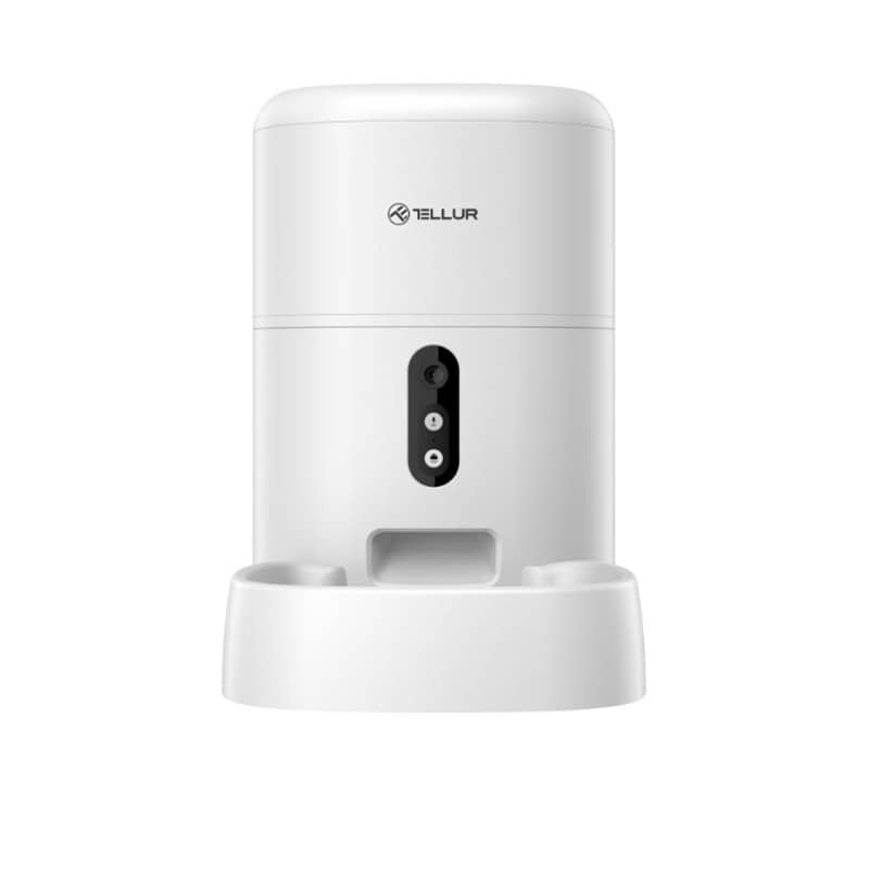 Dispenser inteligent pentru hrana animale Tellur TLL331461, Wi-Fi, Camera HD, Capacitate 4L — imaginea 3